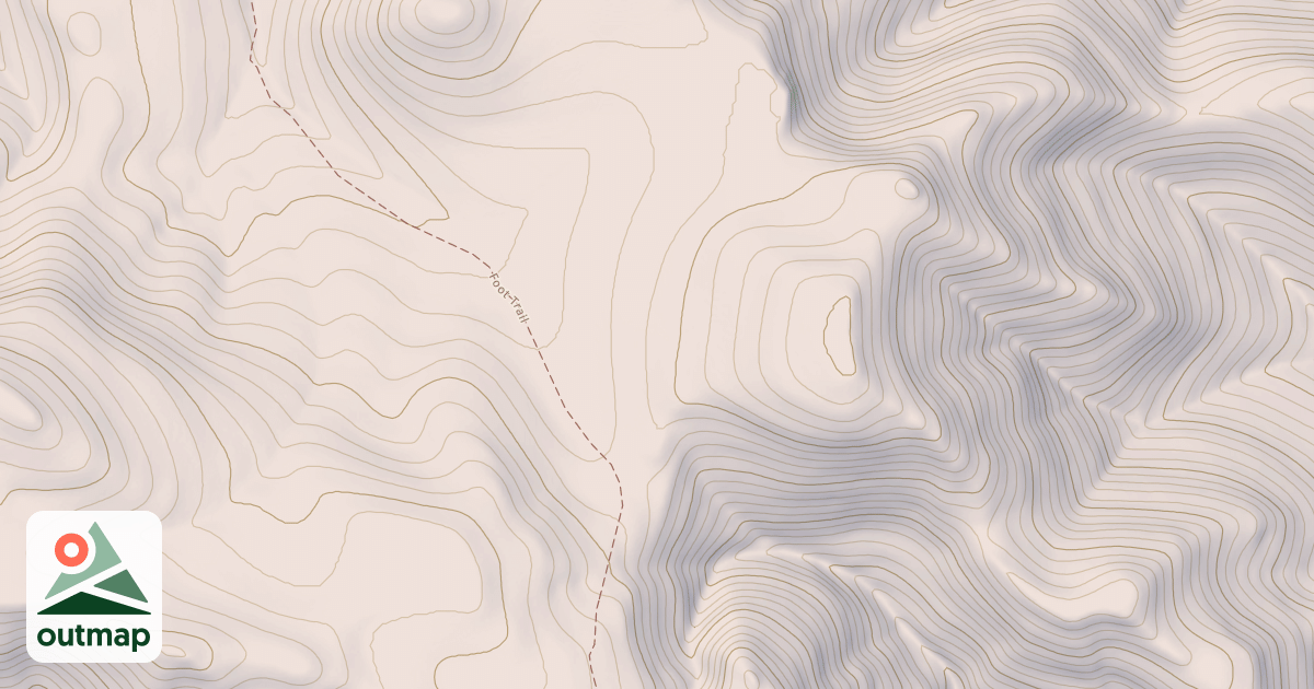 Map of Big Hole Crest