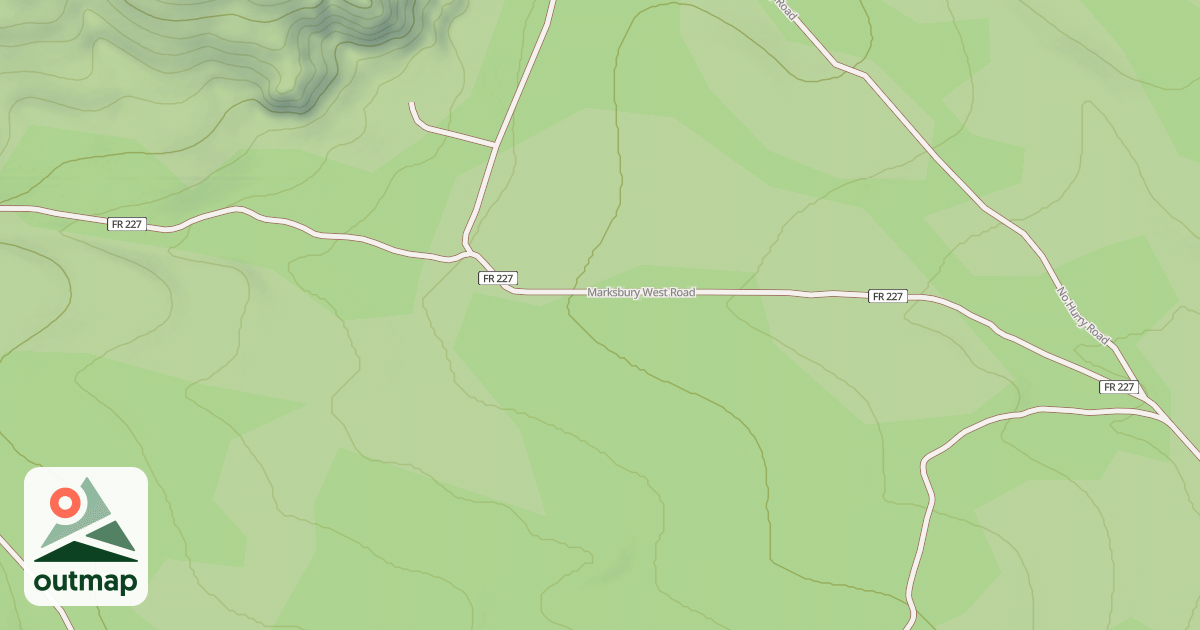 Map of MARKSBURY WEST