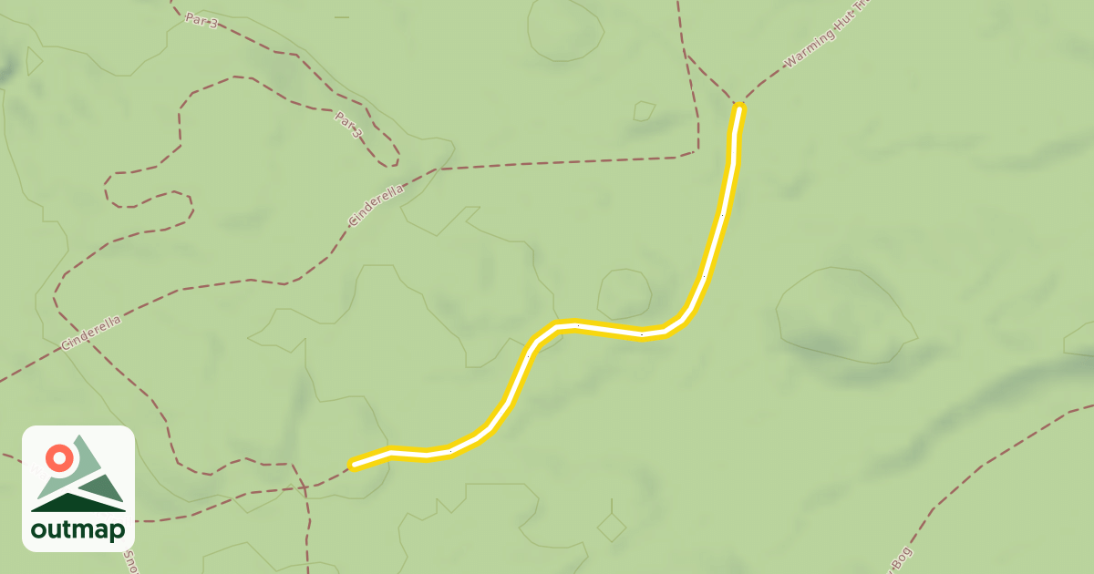 Map of Warming Hut Trail