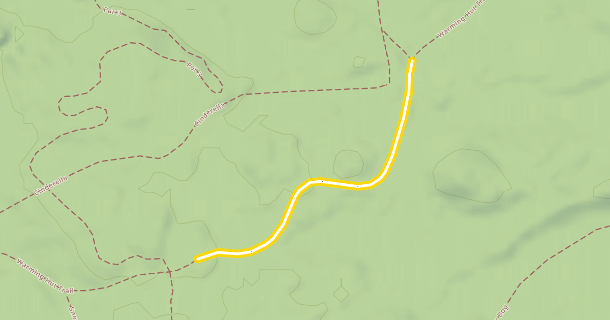 Map preview of Warming Hut Trail