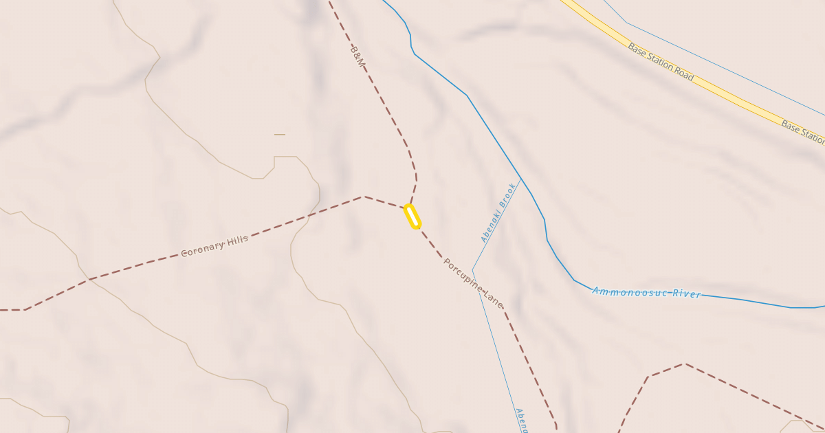 Map preview of Porcupine Lane