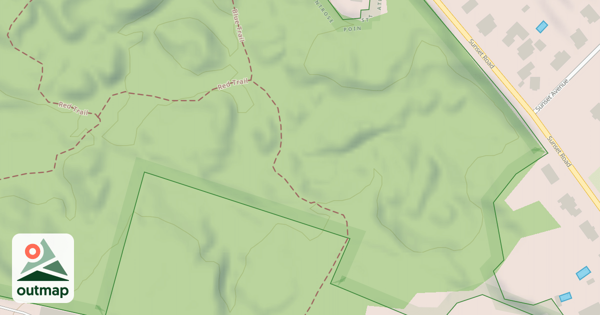 Map of Through Trail