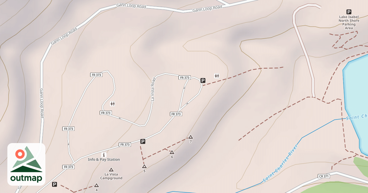 Map of LA VISTA C.G. SPUR