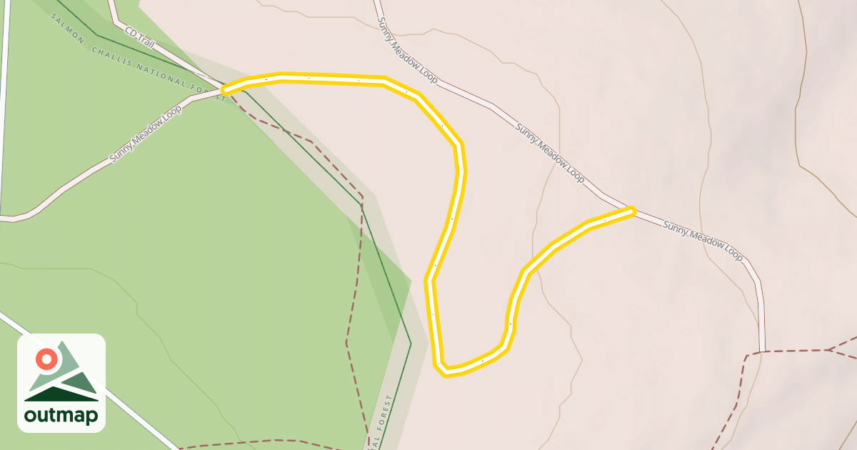 Map of Sunny Meadow Loop