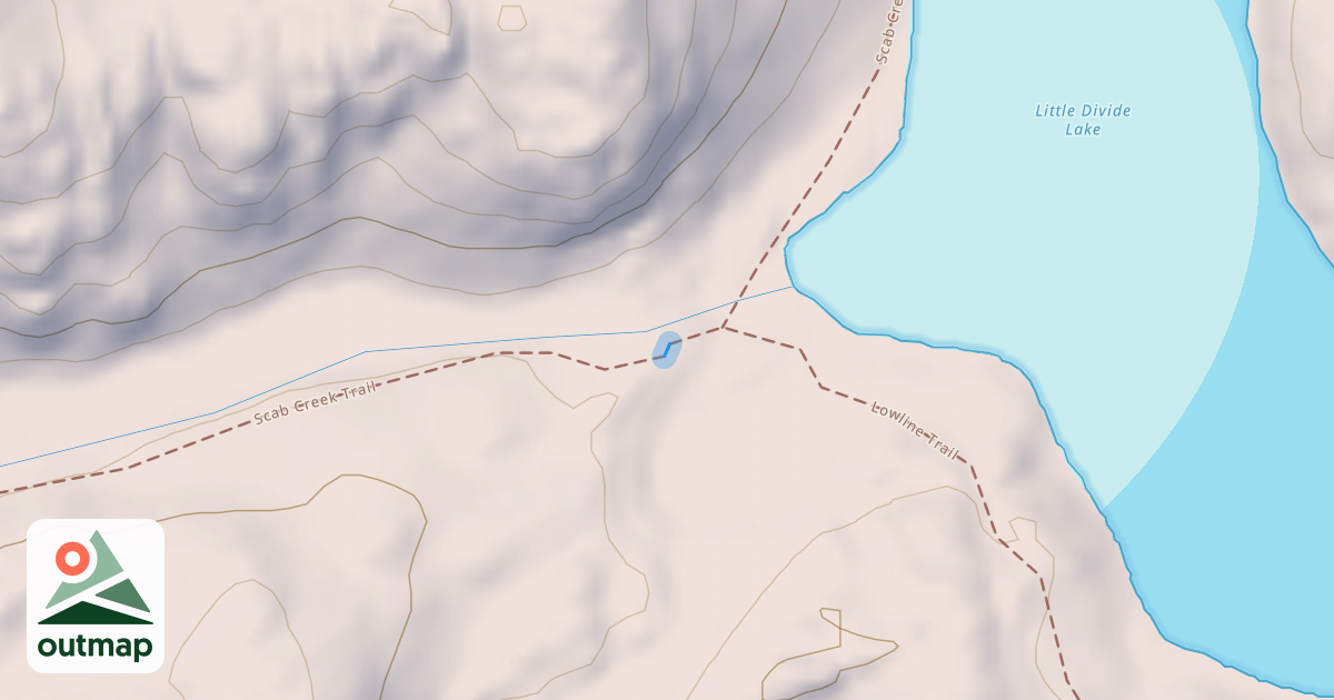 Map of Scab Creek Trail