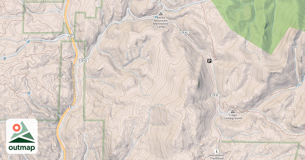 Map of UPPER FOURMILE