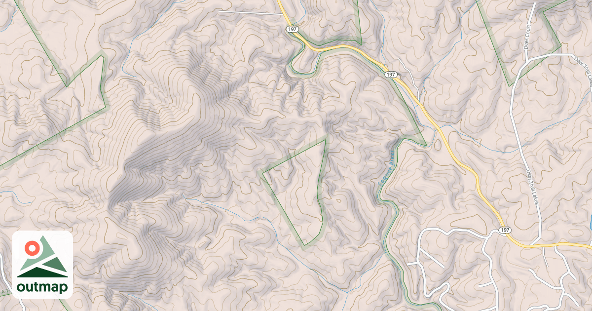 Map of YELLOW MTN