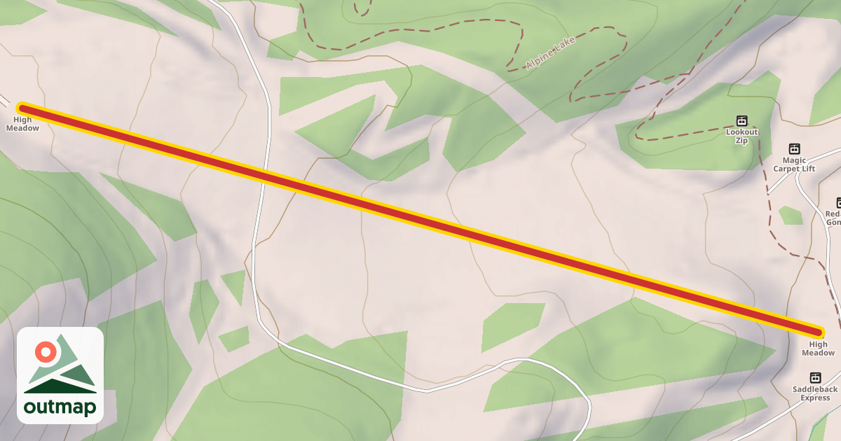 Map of High Meadow Express