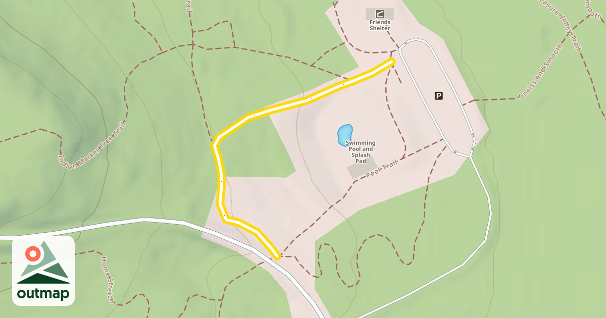 Map of Pool Bypass Trail