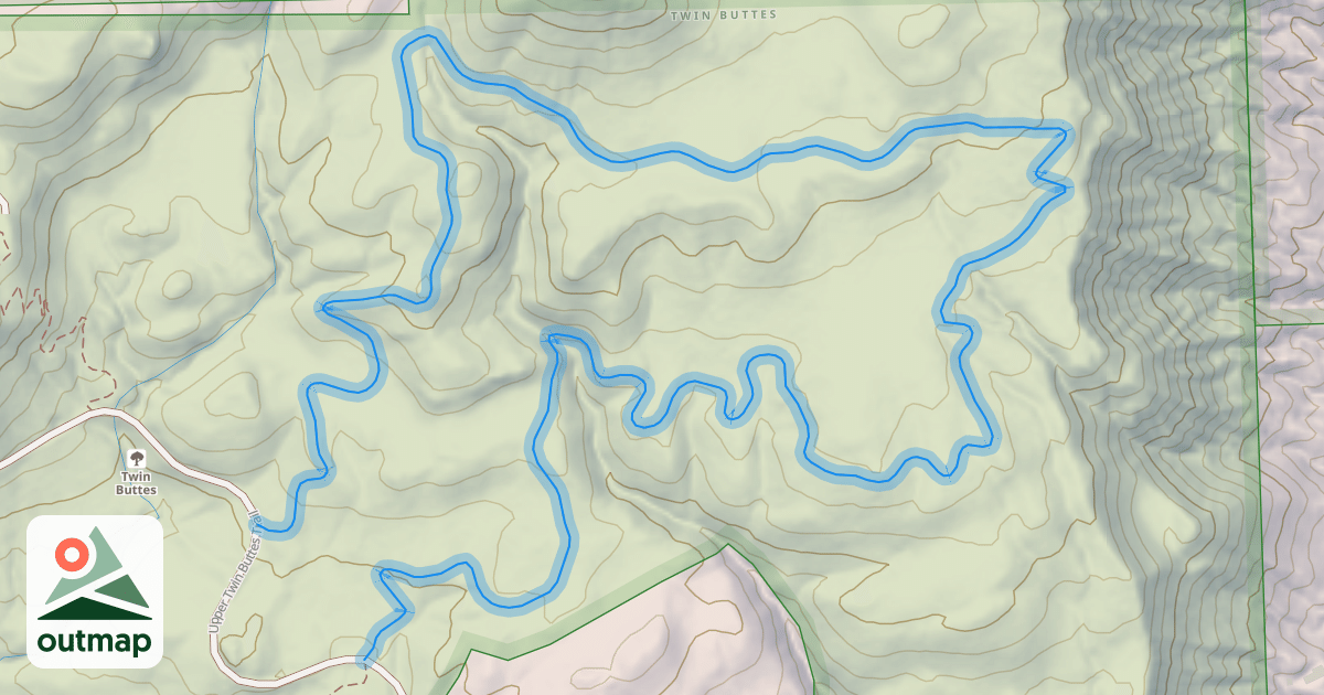 Map of Cliff Rock Loop Trail