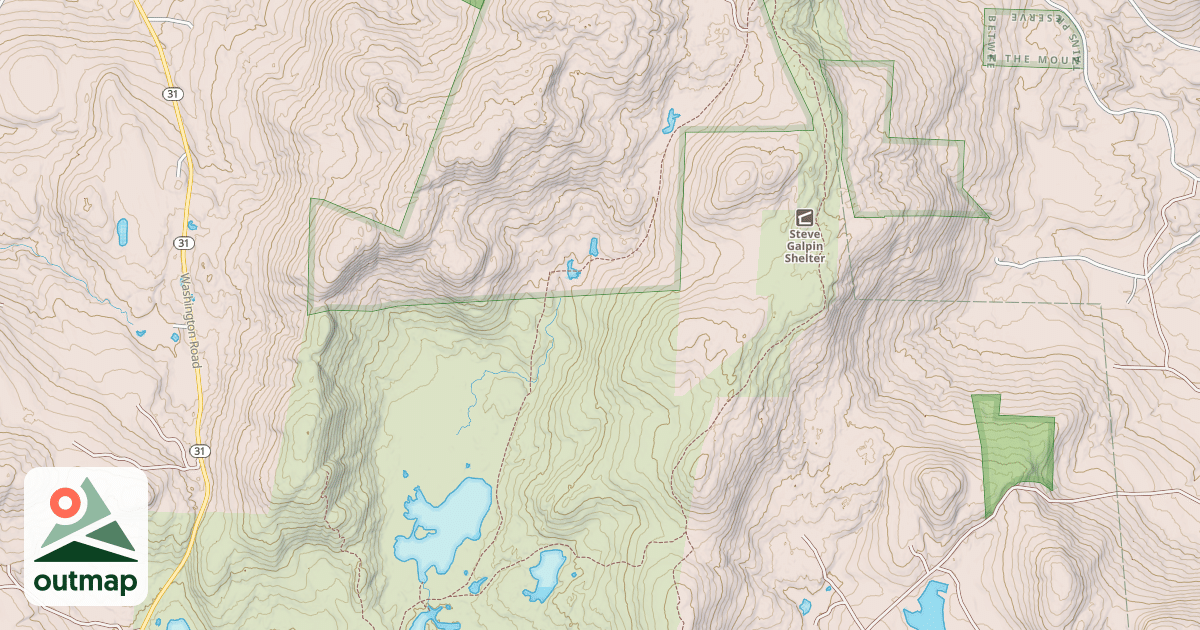 Map of Five Summers Trail