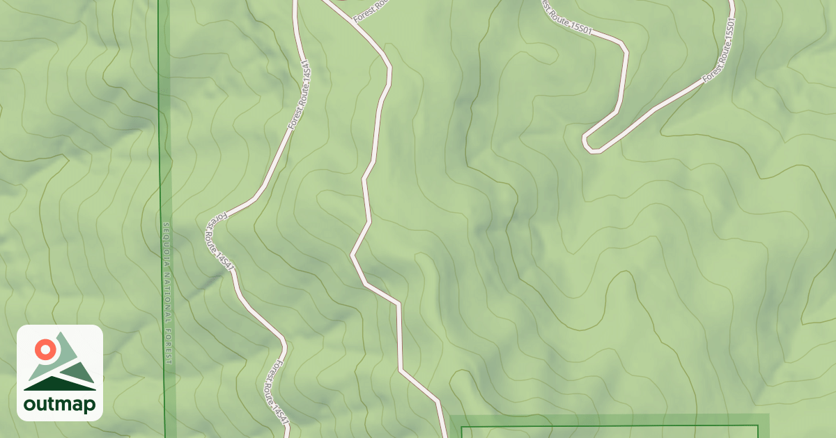 Map of CHERRY FLAT