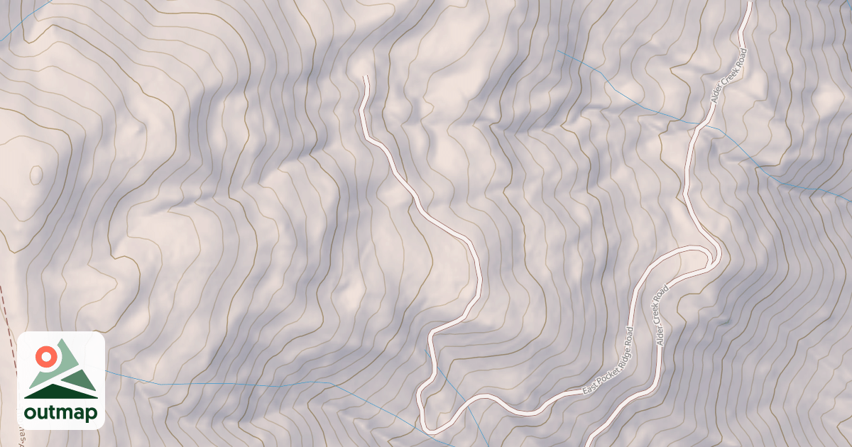 Map of EAST POCKET RIDGE