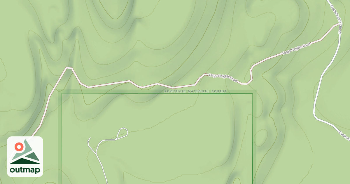 Map of CASTLE ROCK B
