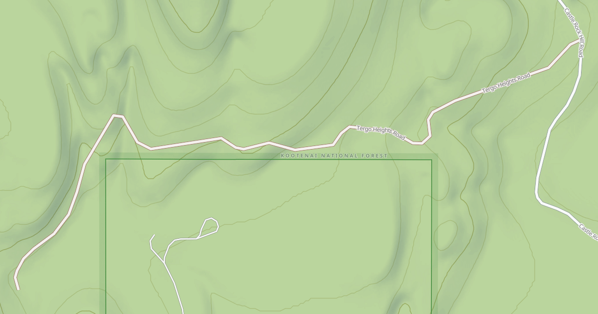 Map preview of CASTLE ROCK B
