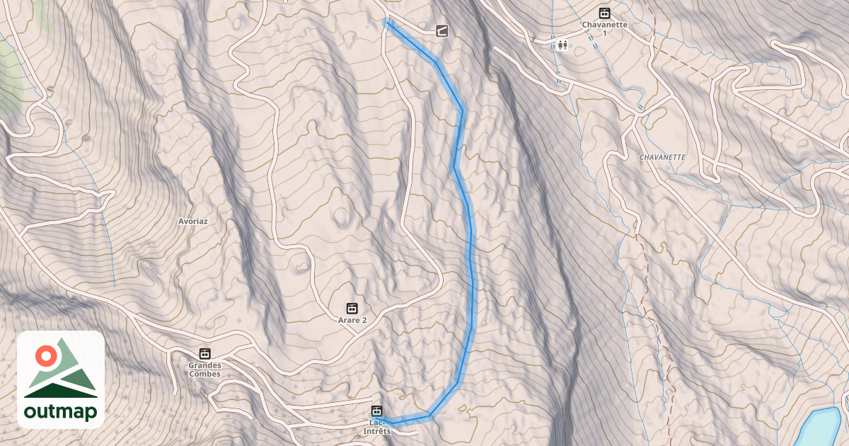 Map of Creux de la neige