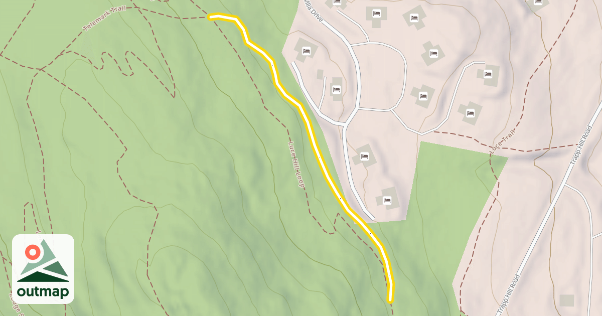 Map of Telemark Trail