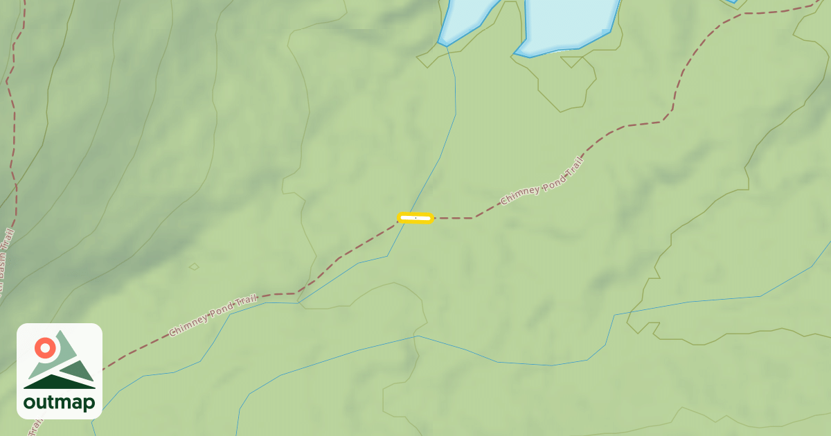 Map of Chimney Pond Trail
