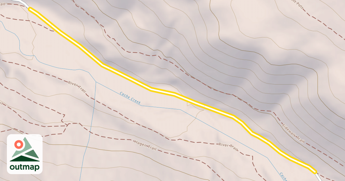 Map of Cache Creek Trail