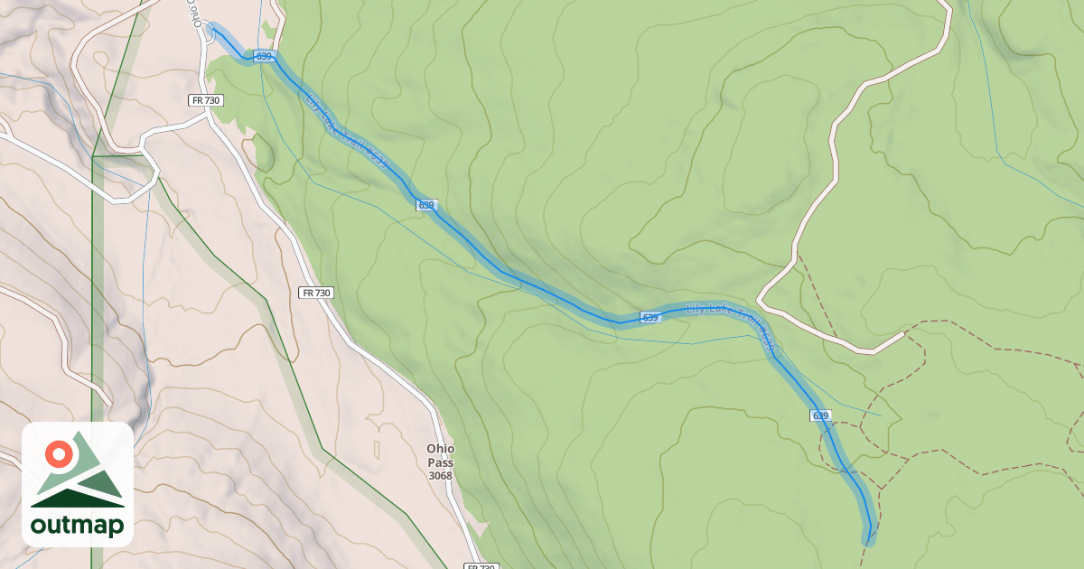 Map of Lily Lake Trail #639