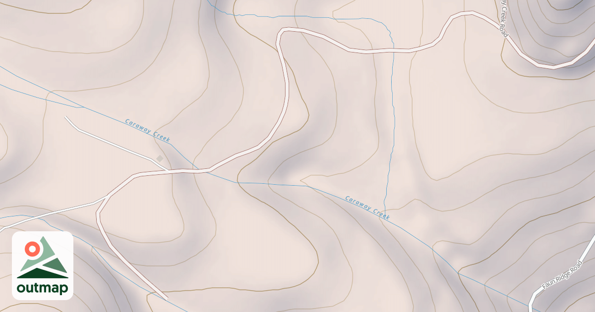 Map of CARAWAY CREEK