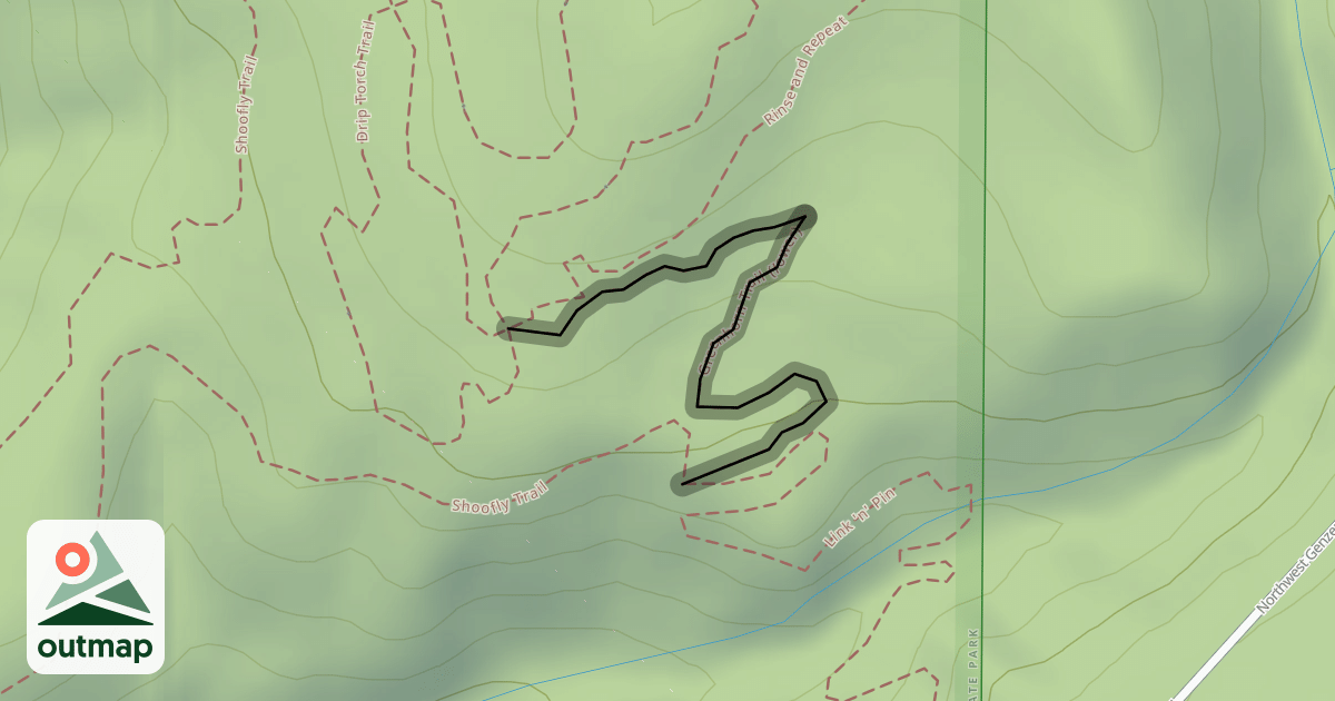 Map of Greenhorn Trail (lower)