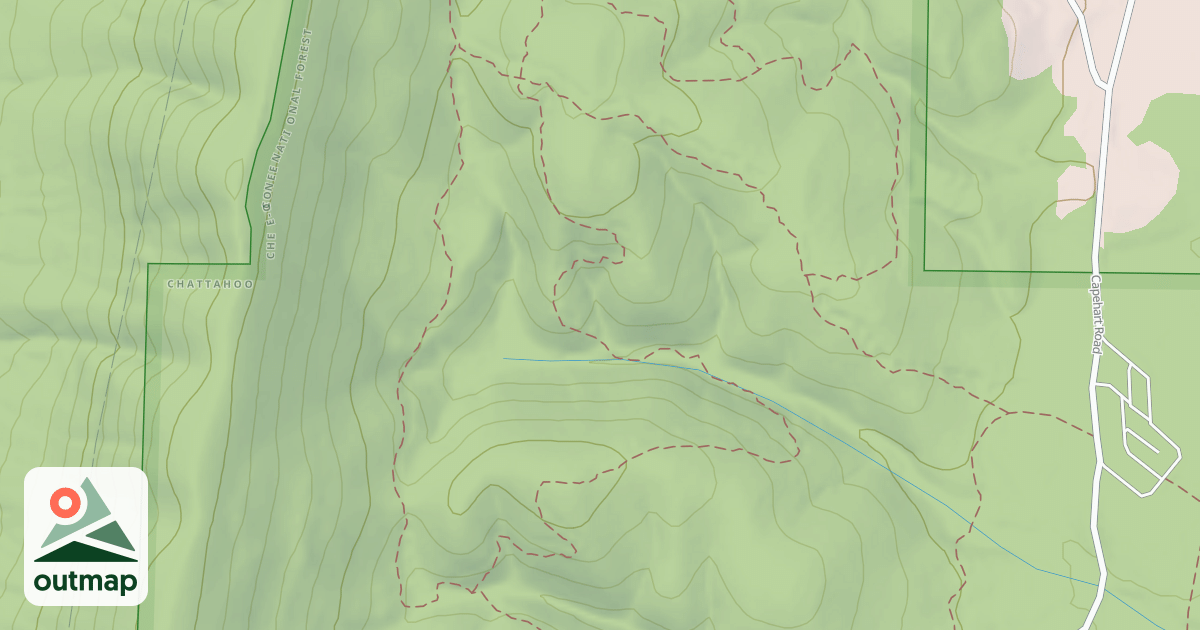 Map of USFS Motor Vehicle Use Map Trails 16034
