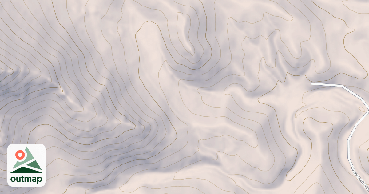 Map of CUSTER GULCH BR 1B