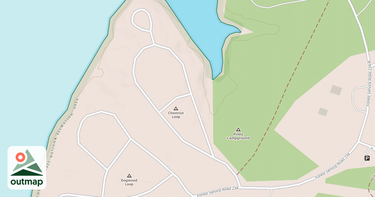 Map of P.C. CHESTNUT LOOP