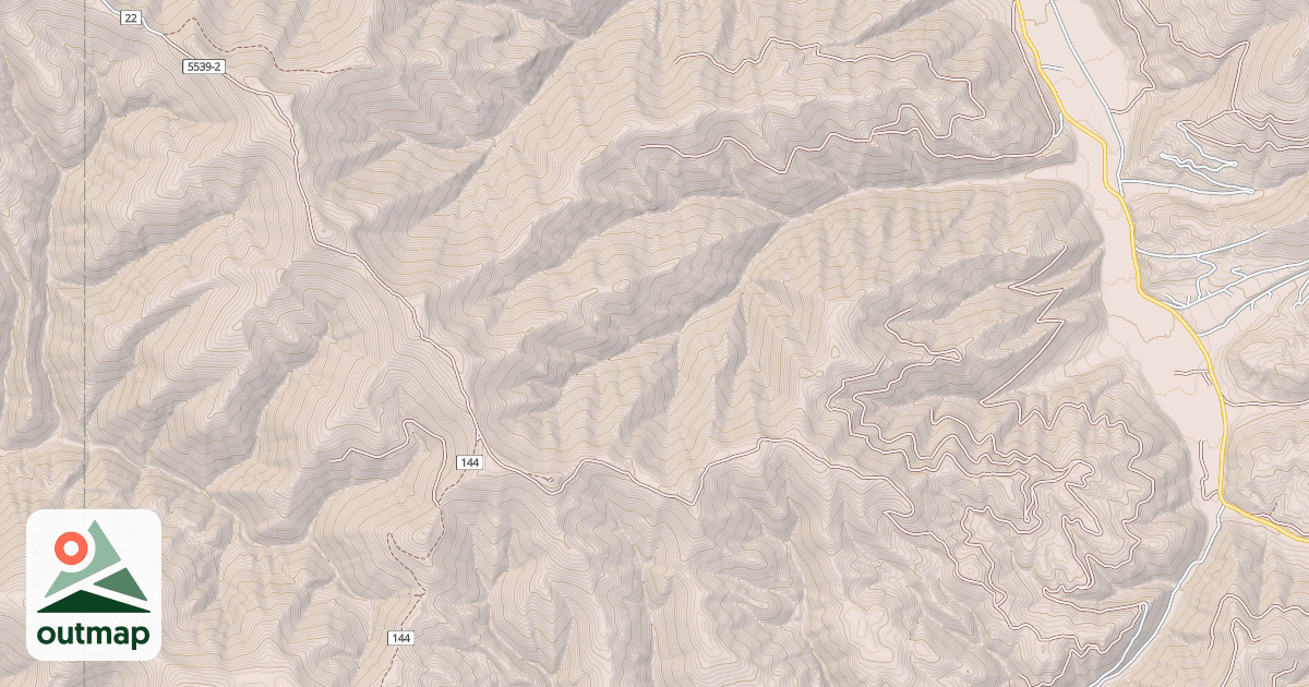 Map of ED'S RIDGE/ GARDEN PT JEEP TRL