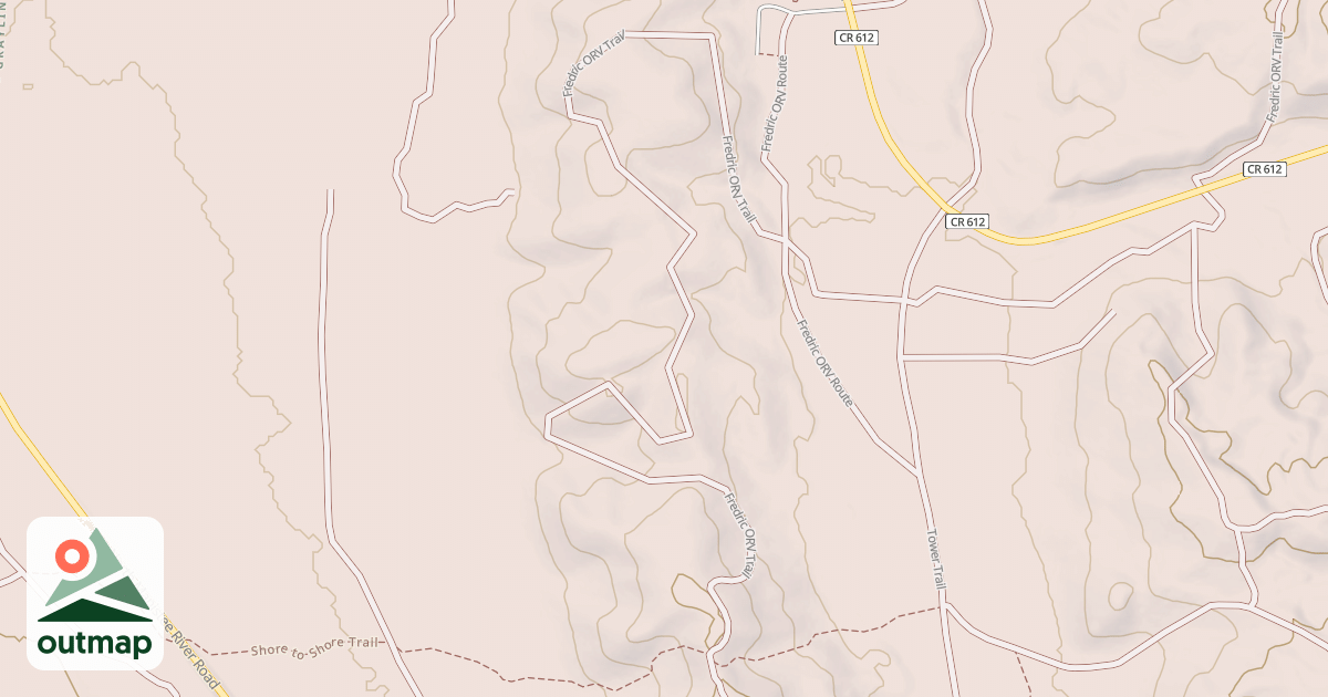 Map of Frederic Trail