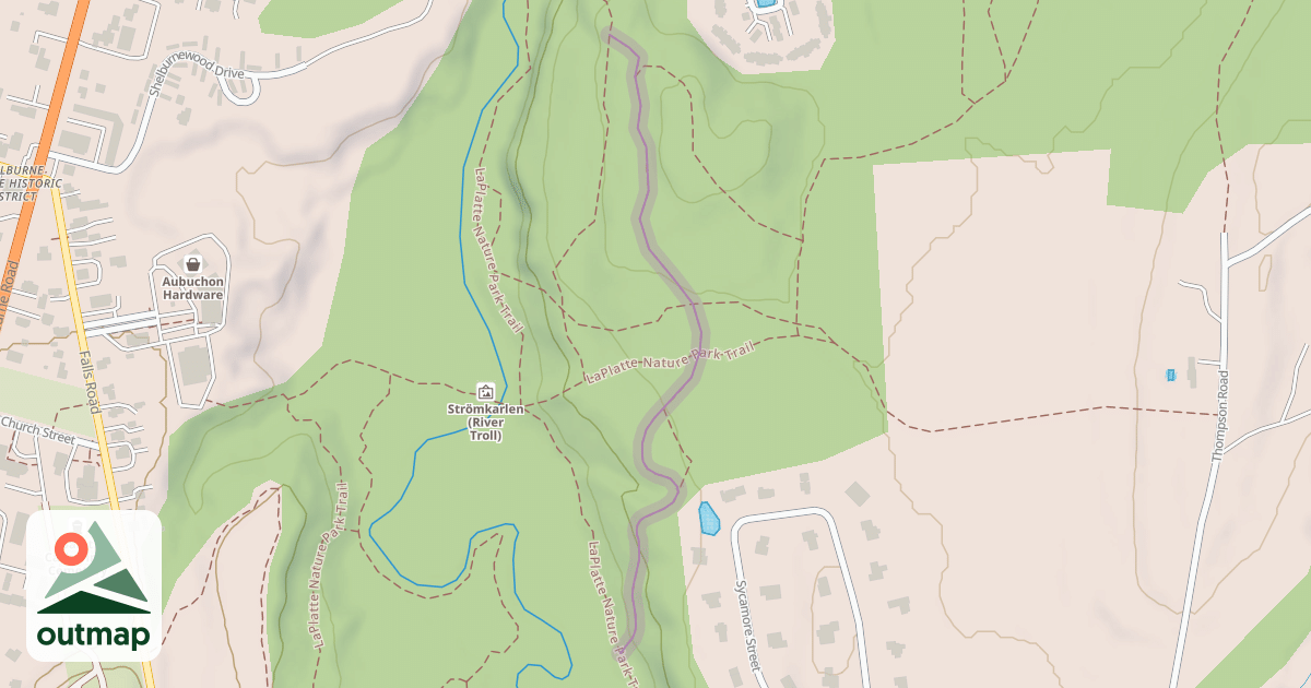 Map of LaPlatte Nature Park Trail
