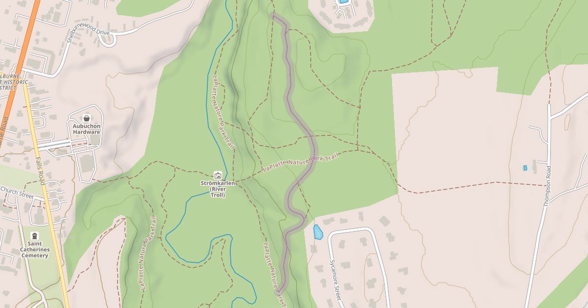 Map preview of LaPlatte Nature Park Trail