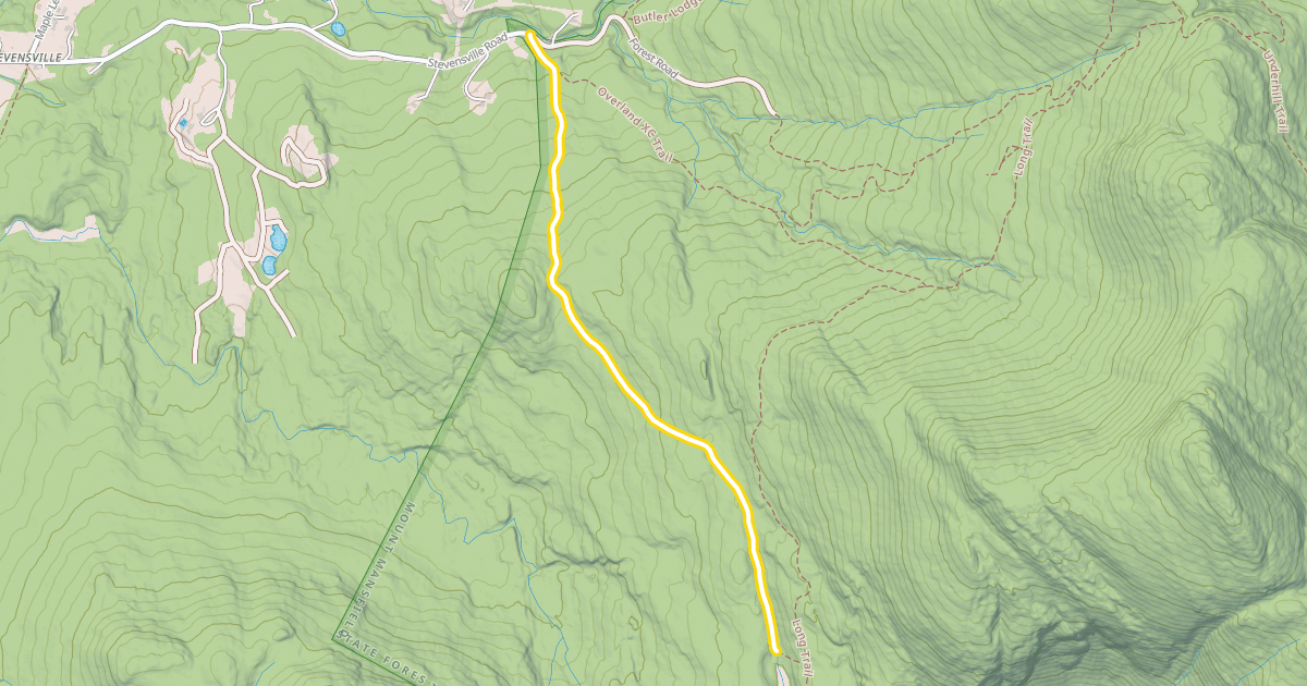 Map preview of Nebraska Notch Trail