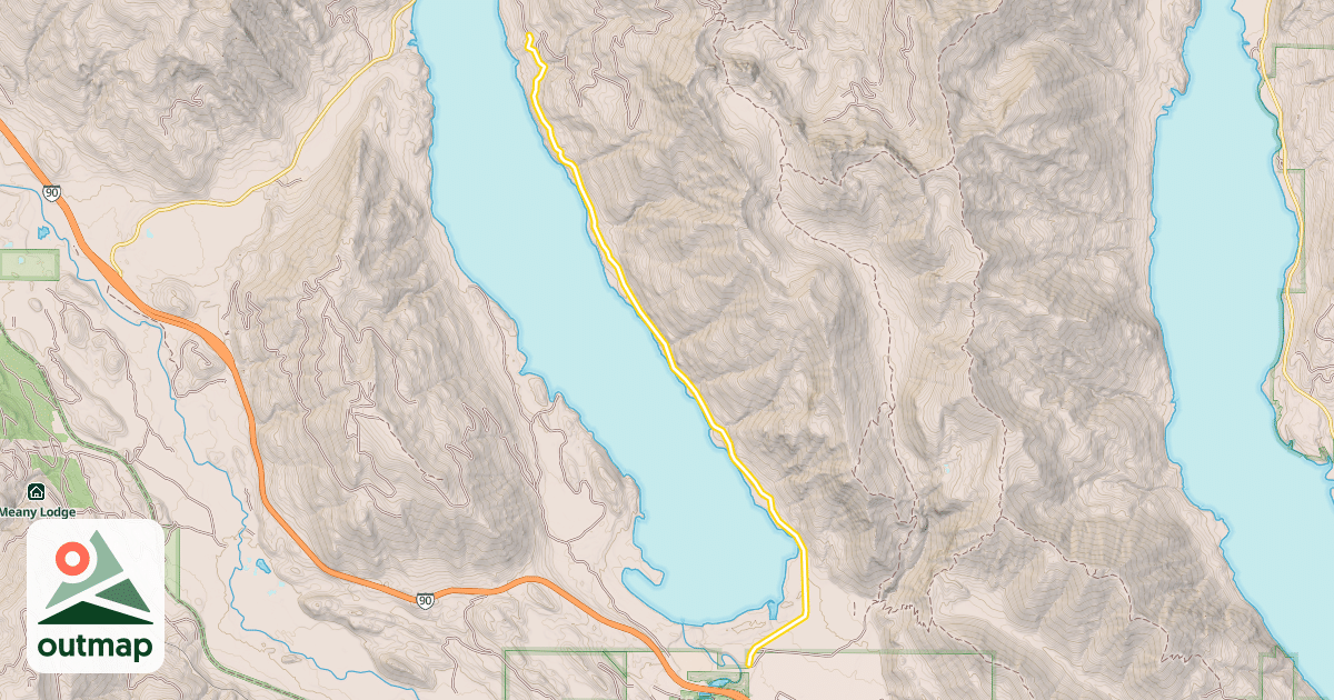 Map of National Forest Development Road 4818