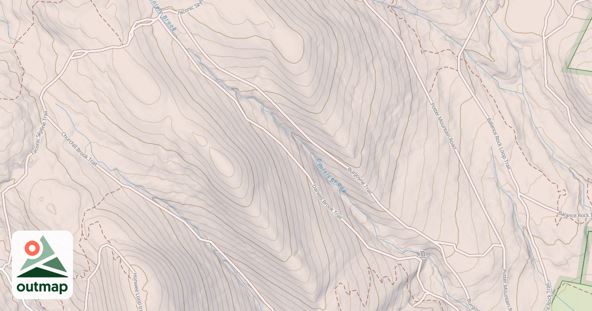 Map of Daniels Trail