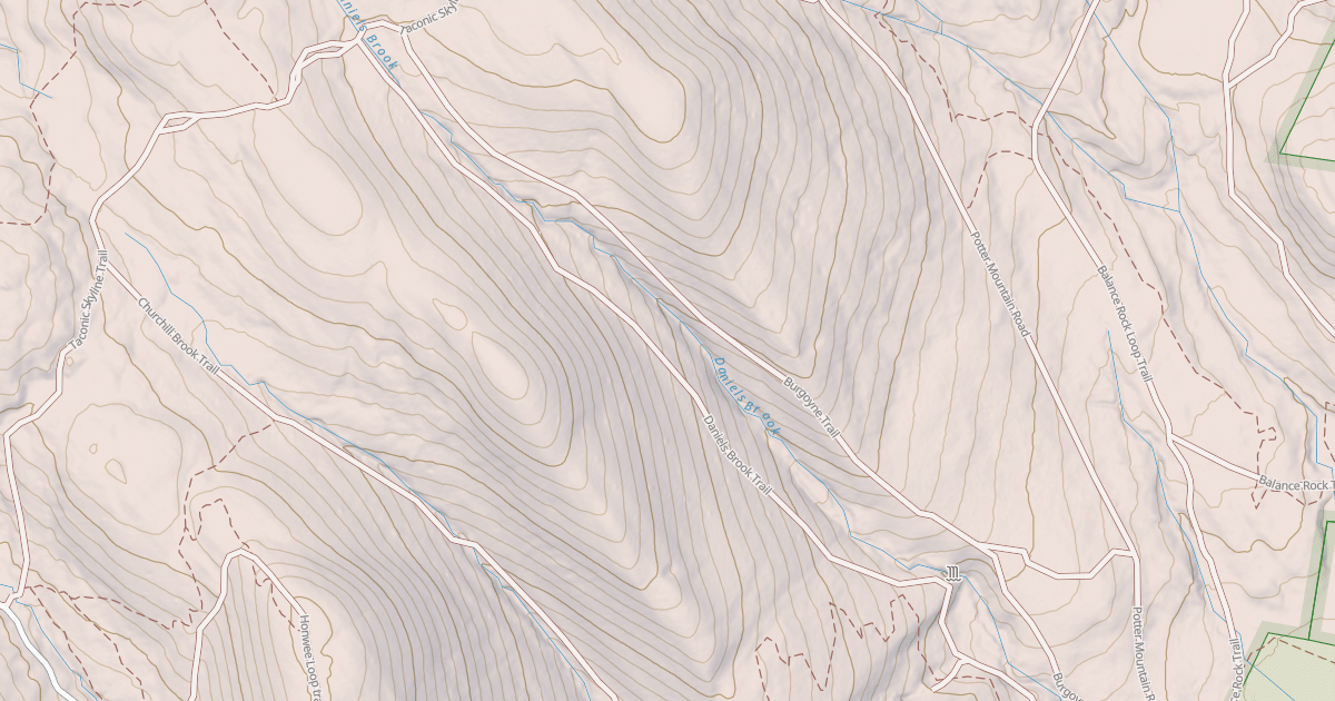 Map preview of Daniels Trail
