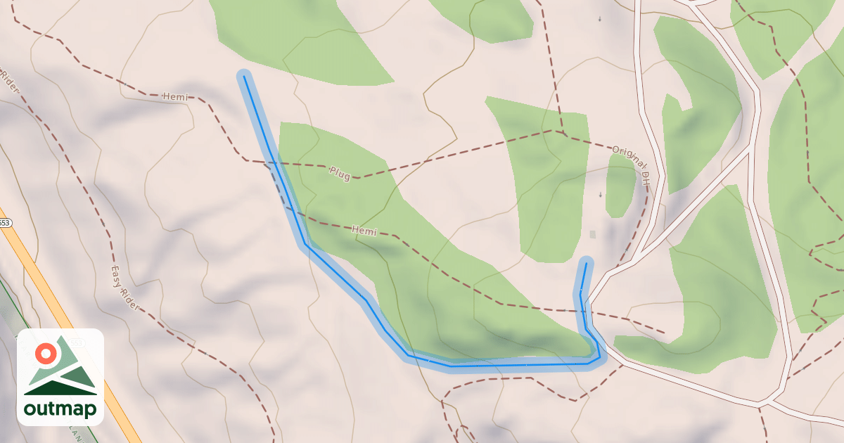 Map of Twin Hemlocks