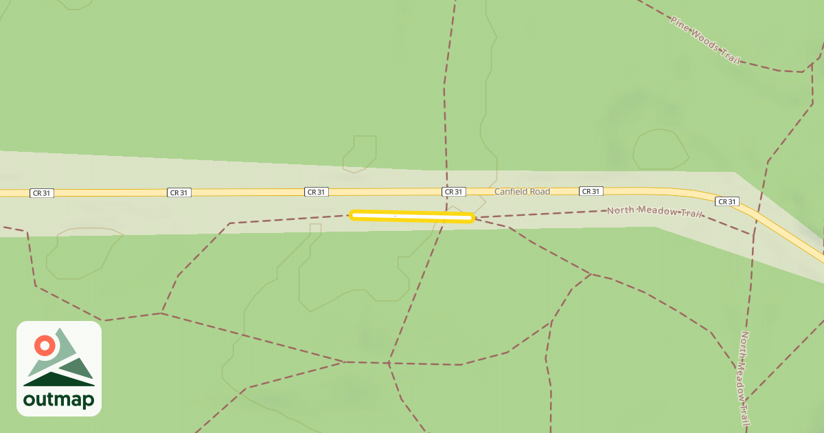 Map of North Meadow Trail