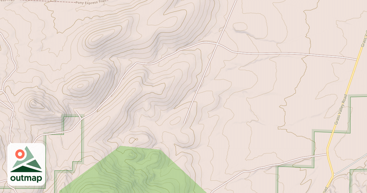 Map of MT PROMETHEUS