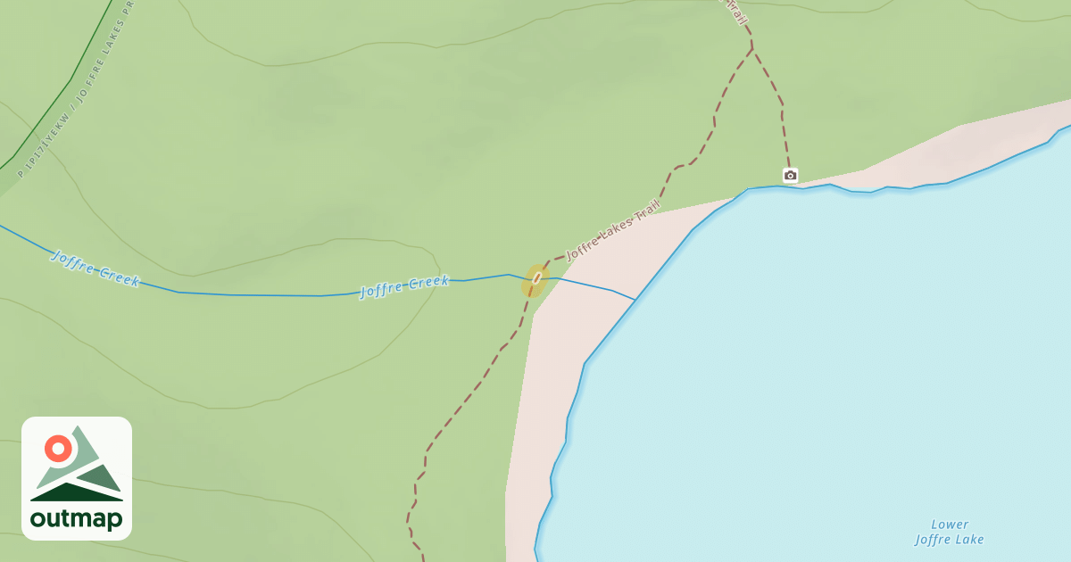 Map of Joffre Lakes Trail
