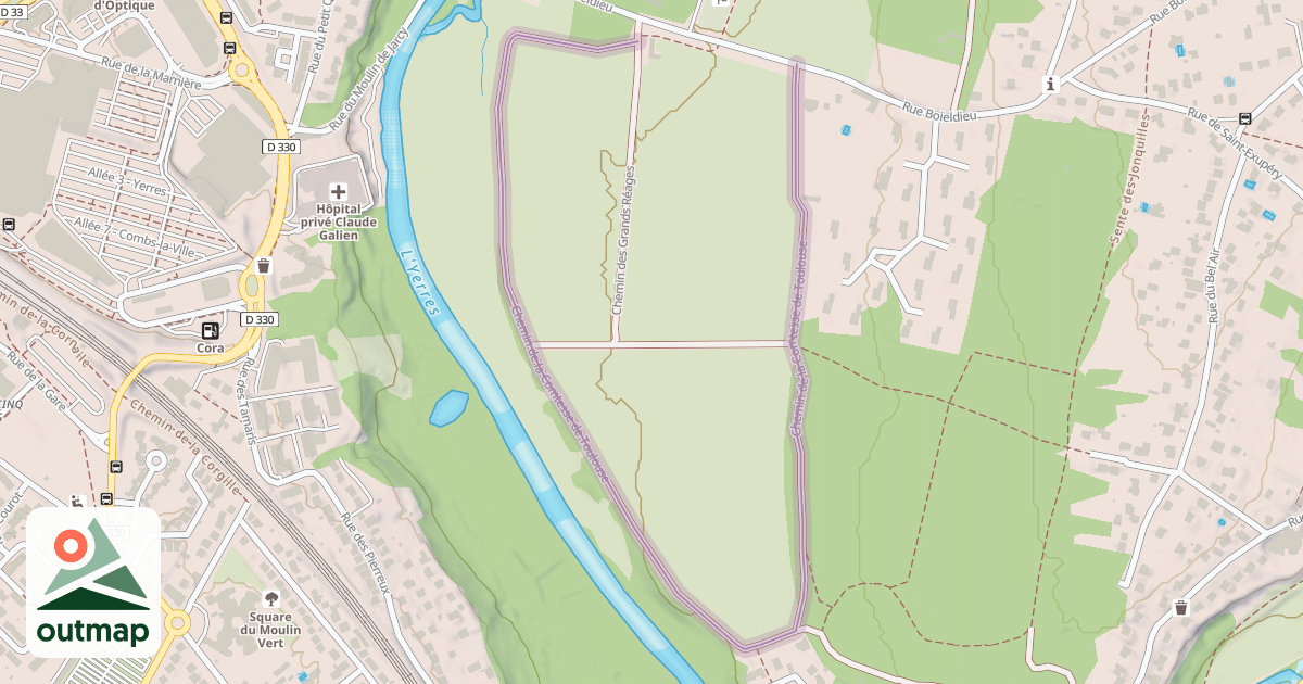 Map of Chemin de la Comtesse de Toulouse