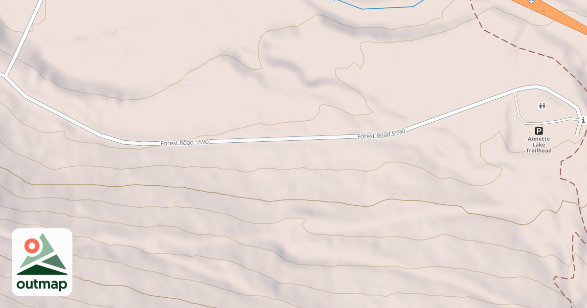 Map of ANNETTE LAKE TRAILHEAD