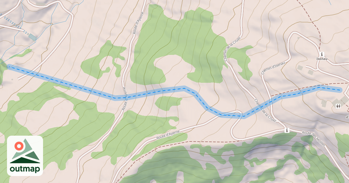 Map of (abandonné) piste