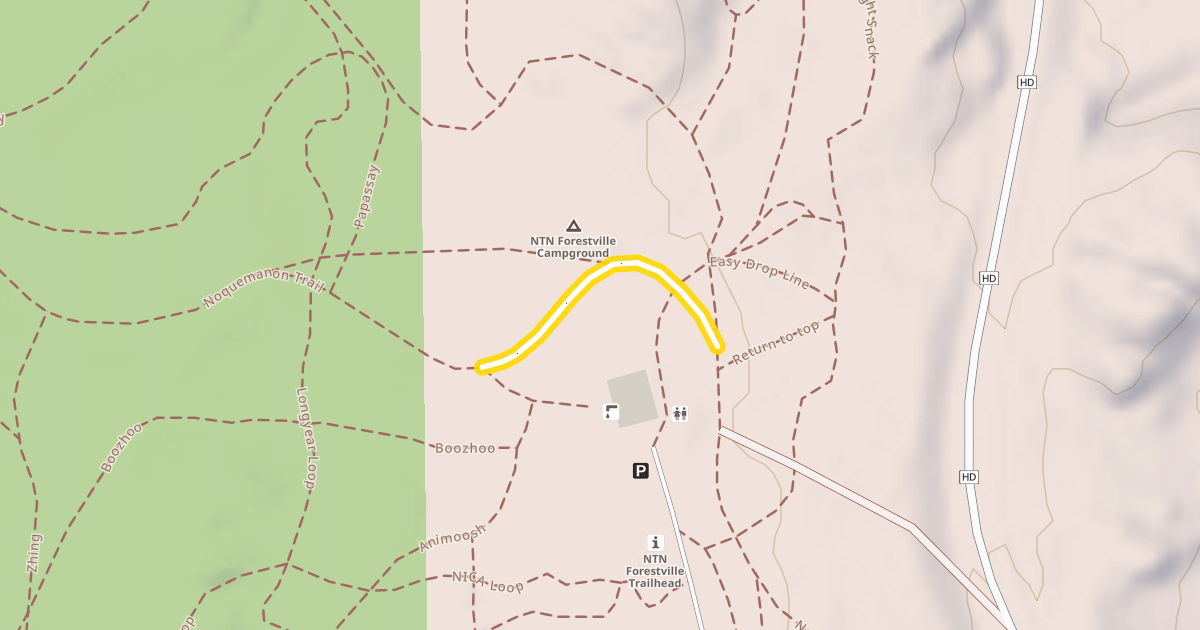 Map preview of Noquemanon Trail