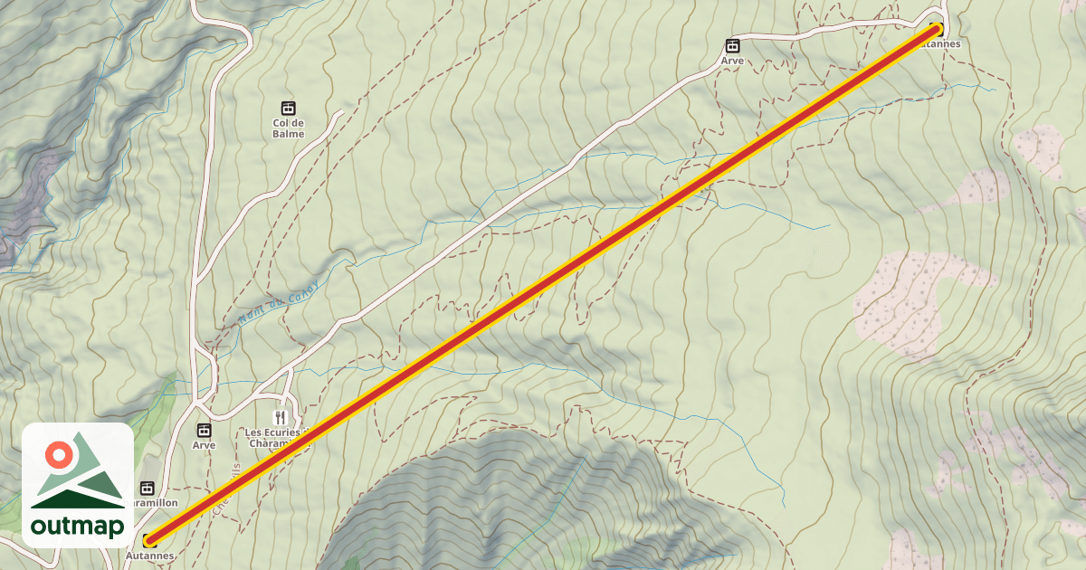 Map of Autannes