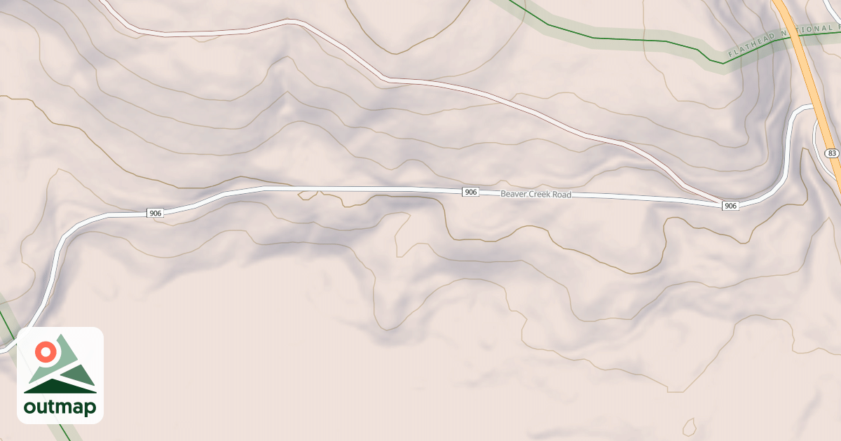 Map of BEAVER CREEK