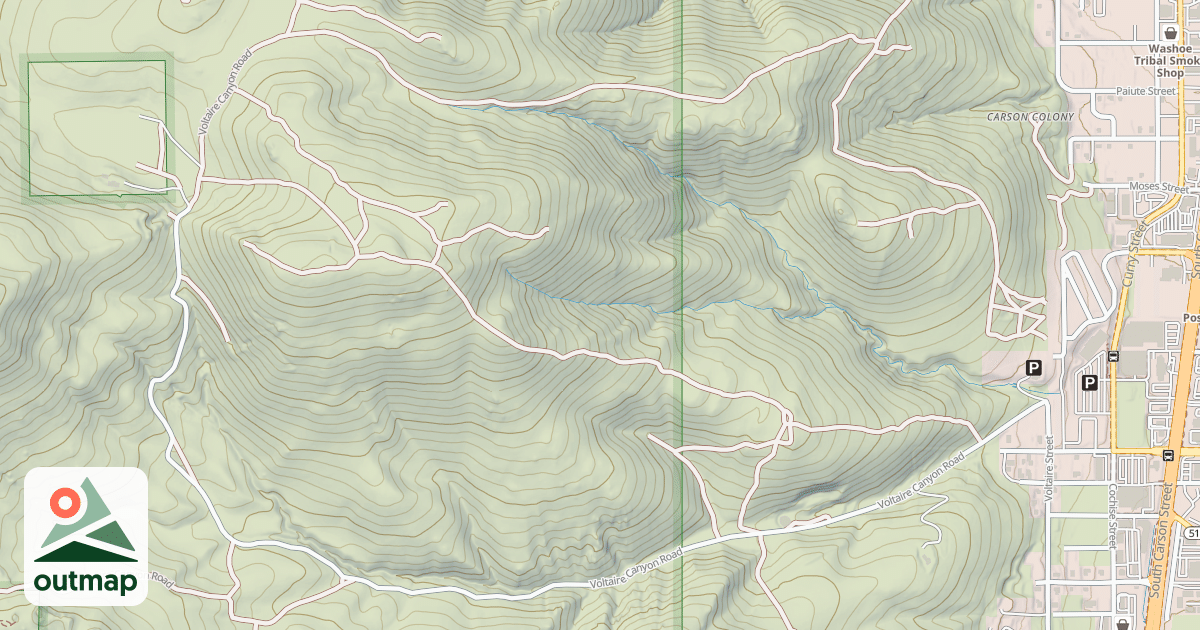 Map of VOLTAIRE CANYON ROAD