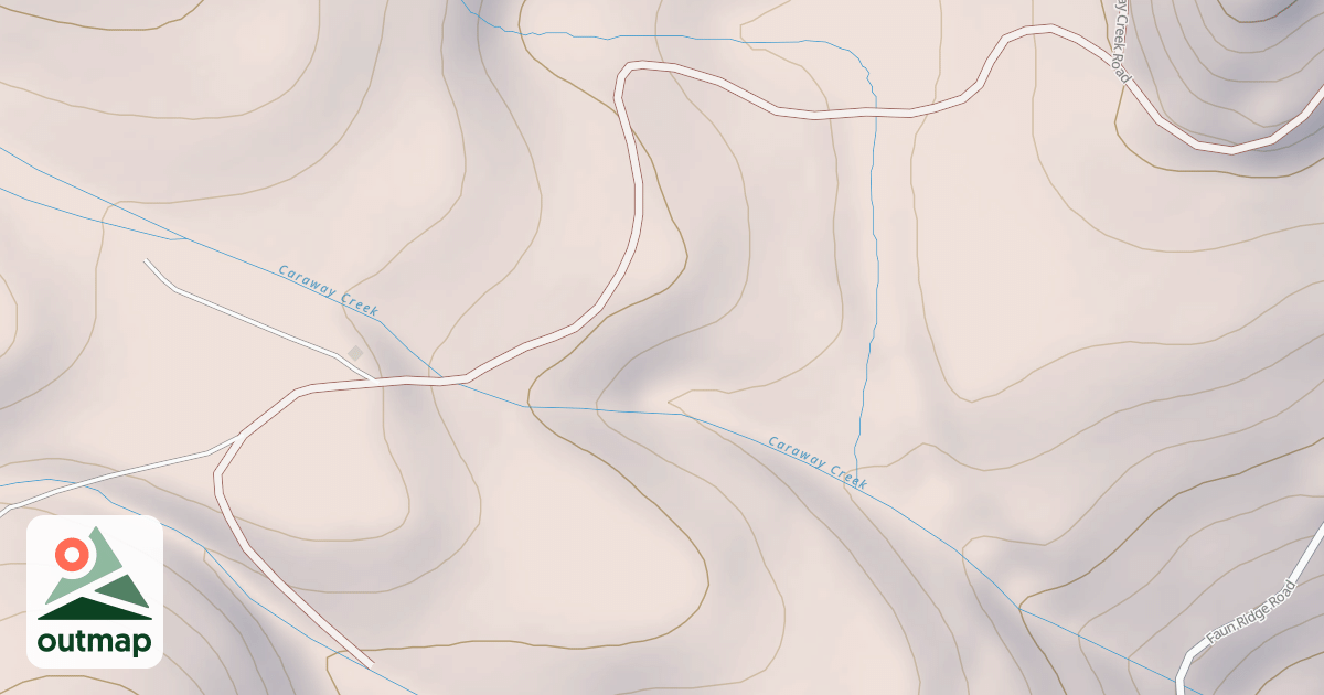 Map of CARAWAY CREEK