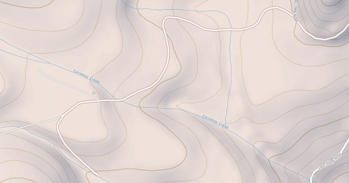 Map preview of CARAWAY CREEK